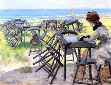 company of captain reinier reael known as themeagre company Painting - End of the Season William Merritt Chase